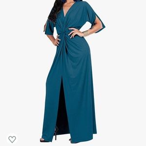 Teal Long Formal Dress
